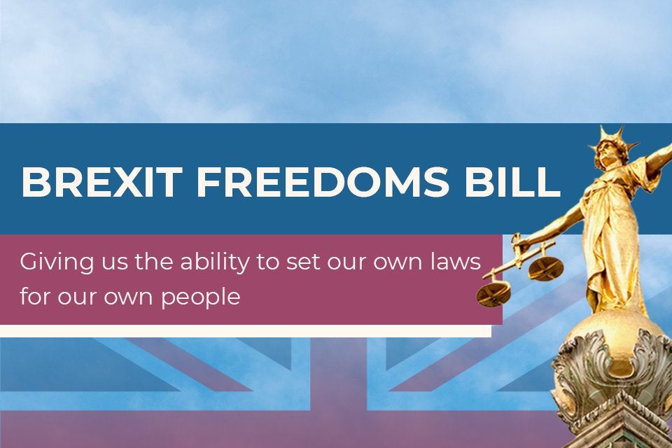 Brexit Freedoms Bill : the ultimate separation of the UK from the EU.