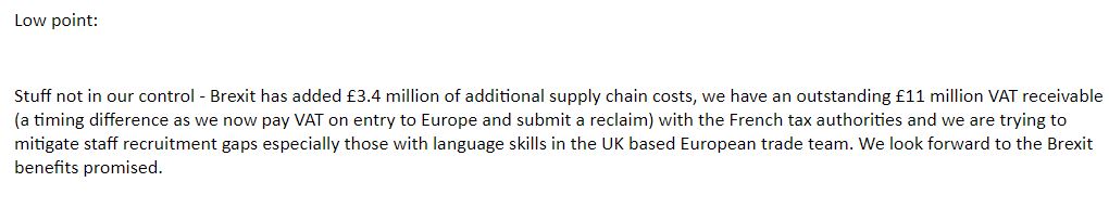 Games Workshop brings the Brexit burn in their annual report (OP link in comments)