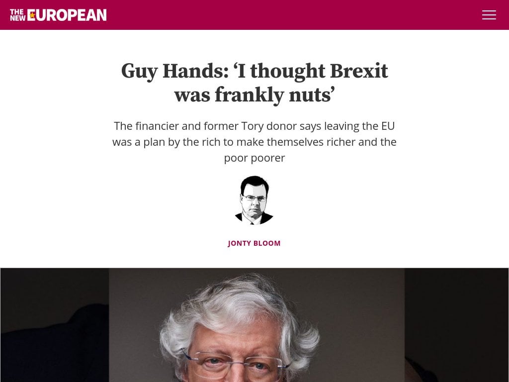 Guy Hands: ‘I thought Brexit was frankly nuts’ - The New European