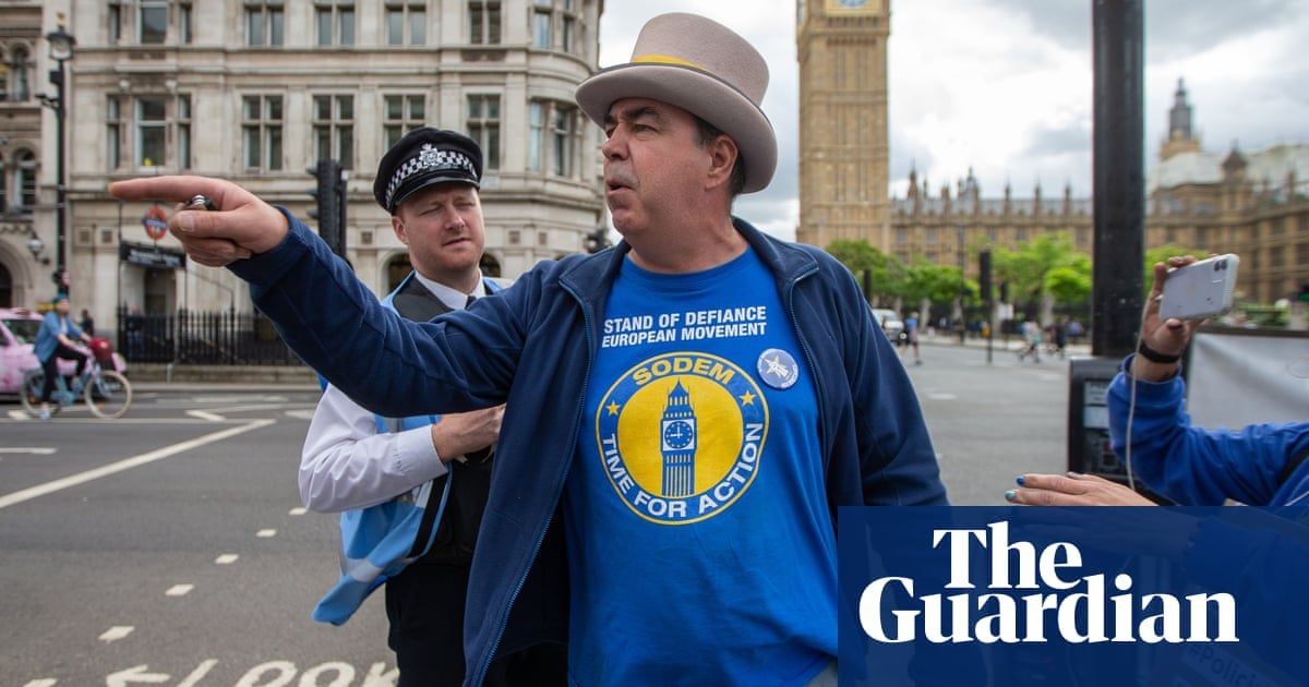 Police swoop on Stop Brexit Man under new anti-protest law