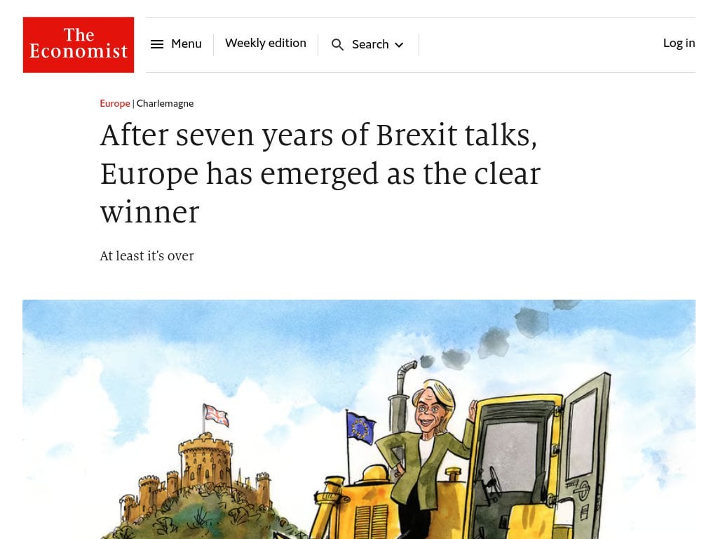 The Economist: After seven years of Brexit talks, Europe has emerged as the clear winner